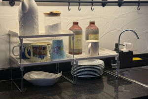 3Lü Dolap İçi Raf Düzenleyici Metal Ayaklı #1