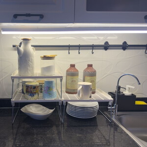 2Li Dolap İçi Raf Düzenleyici Metal Ayaklı #4