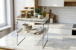 2Li Dolap İçi Raf Düzenleyici Metal Ayaklı #3